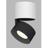 BRON chrom/černá Stropní přisazené bodové svítidlo, nastavitelný směr svícení, těleso hliník, povrch chrom/černá, LED 1x11W, 770lm, teplá 3000K, Ra80, 230V, IP20, rozměry d=77mm, výška: 98,5mm náhled 3