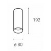 VALBRICH Stropní bodové svítidlo, těleso hliník, povrch bílá, LED 20W, 1900lm, teplá 3000K, stmív TRIAC, 230V, IP20, rozměry d=80mm, h=192mm. náhled 3