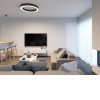 CALAIS LED kruhové Stropní svítidlo, těleso hliník, povrch bílá, difuzor plast opál, LED 50W, 3300lm, přepínatelná teplota CCT teplá 3000K, neutrální 4000K, stmív DALI, Ra80, 230V, IP20, tř.1, rozměry d=600mm, h=80mm náhled 9