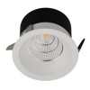 GOGO B LED 9W IP44 Vestavné, stropní svítidlo, těleso hliník, povrch černá, LED 9W, 830lm, teplá 3000K, Ra80, 230V, do koupelny IP44, tř.1, rozměry d=82mm, h=52mm náhled 2