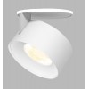 CANNES chrom/chrom Stropní vestavné bodové svítidlo, otočné, nastavitelný směr svícení, těleso hliník, povrch chrom/chrom, LED 1x11W, 770lm, teplá 3000K, Ra80, 230V, IP20, rozměry d=77mm, h=76,5mm náhled 2