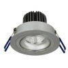 Podhledové bodové svítidlo LED Vestavné, stropní svítidlo, výklopné +-20°, těleso hliník, povrch bílá, LED 6W, 650lm, teplá 3000K, Ra80, stmív DALI/PUSH, 230V, IP20, tř.1, rozměry d=92mm, h=61mm náhled 4