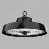 ASTER 100W-200W, IP65 Závěsné průmyslové svítidlo, těleso hliník, černá, dif plast, nast. LED 100W-200W, 16500lm-300000lm, neutr 4000K, Ra80, stmív 0-10V, vyzař. úhel 90°, IK10, 230V, IP65, rozměry d=310mm, h=134mm. náhled 1