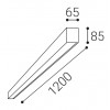 KELONO SX Stropní svítidlo z hliníkového profilu, povrch černá, difuzor plast opál, LED 31-39W, 3570-4490lm, přepín teplota CCT 3000K/3500K/4000K, 230V, IP20, tř.1, rozměry 1500mm náhled 3