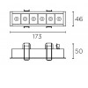 CELLULAR LED 6 Stropní, vestavné, bodové svítidlo, těleso kov, povrch bílá, komínek černá, LED 13W, teplá 3000K, 600lm, vyzař. úhel 50°, Ra90, 700mA, UGR<13, IP20, 173x46x50mm náhled 3