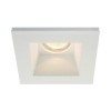 FIXED Q Stropní vestavné bodové čtvercové svítidlo, materiál sádra, barva bílá, pro žárovku 50W, Gx5,3 (GU5,3) 12V, IP20, 125x125mm, h=150mm