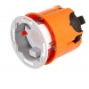 BASE LED 4W, 3000K, IP20, KU68 Základna vestavného svítidla do stěny, materiál plast, bílá, LED 4W, teplá 3000K, 230lm, Ra80, stmívatelné TRIAC, 230V, IP20, do KU68, d=71mm, h=40mm, POUZE ZÁKLADNA KRYT SAMOSTATNĚ náhled 4