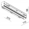 WELL DONE FRAMELESS LED 30W Stropní, vestavné, bodové, bezrámečkové, svítidlo, těleso hliník, povrch bílá, komínek černá, LED 30W celkem, teplá 2900K, 640lm, vyzař. úh. 45° Ra80, 700mA, tř.3, 370x56x110mm, stř. život 30.000 hod náhled 5