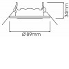 PRUM Vestavné stropní svítidlo bodové, nastav směr svícení, těleso kov, povrch měděný, pro žárovku 1x50W, GU5.3, 12V, IP20, tř.1, rozměry d=89mm. náhled 4