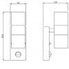 BONA GU10 2x35W IP44 + senzor PIR Nástěnné venkovní svítidlo, PIR senzor pohybu, záběr 120°, dosah 6m, čas 10s-8min, materiál nerez broušená, sklo čiré, pro žárovku 2x35W, GU10, 230V, IP44, tř.1, d=60mm, 215x110mm, sv nahoru/dolů náhled 3