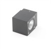 FAGONIA LED 4,5W IP54 Nástěnné venkovní svítidlo, materiál hliník, povrch tmavě šedá, sklo čiré, LED 4,5W, teplá 3000K, 220lm, Ra77, 230V, IP54, tř.1, rozměry 90x68x70mm, svítí dolů náhled 4