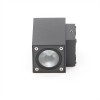FAGONIA LED 2x4,5W IP54 Nástěnné venkovní svítidlo, materiál hliník, povrch tmavě šedá, sklo čiré, LED 2x4,5W, teplá 3000K, 440lm, Ra77, 230V, IP54, tř.1, rozměry 90x68x108mm svítí nahoru/dolů náhled 2