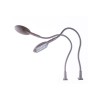 BOA LED 4W FLEXI Svítidlo lampa, sada 2ks, flexibilní rameno husí krk, povch šedostříbrná, LED 4,2W, LED, denní denní bílá 6000K, 230V, IP20, rozměry d=18mm, h=400mm. náhled 2