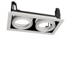 NOWA rám IISQ Podhledové, bodové svítidlo, materiál hliník, povrch bílá, pro LED modul 2x31W, rozměryy 257x140x77mm. náhled 1