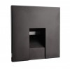 LOSIONE kryt SQ I Dekorativní kryt pro vestavné svítidlo do stěny, čtvercové, materiál hliník, povrch černá, detail čtvercový výřez, rozměry 75x75x22mm. náhled 1
