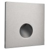 LOSIONE kryt SQ IV Dekorativní kryt pro vestavné svítidlo do stěny, čtvercové, materiál hliník, povrch bílá, detail kruhový výřez, rozměry 75x75x22mm. náhled 2
