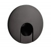 LOSIONE kryt R I Dekorativní kryt pro vestavné svítidlo do stěny, kruhové, materiál hliník, povrch černá, detail kruhový výřez, rozměry d=78mm. náhled 1
