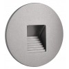 LOSIONE kryt R II Dekorativní kryt pro vestavné svítidlo do stěny, kruhové, materiál hliník, povrch černá, detail schodkový čtvercový výřez, rozměry d=78mm. náhled 3