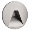 LOSIONE kryt R IV Dekorativní kryt pro vestavné svítidlo do stěny, kruhové, materiál hliník, povrch bílá, detail trojúhelníkový výřez, rozměry d=78mm. náhled 2
