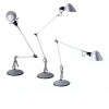 TANGRAM Stolní lampa, těleso hliník, povrch strukturovaná šedá, pro žárovku 100W, E27, 230V, IP20, dvě ramena 395mm+595mm, základna SAMOSTATNĚ náhled 2