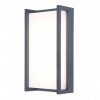 NAIM W Nástěnné venkovní svítidlo, těleso hliník, povrch šedočerná, difuzor plast opál, LED 18W, 1100lm, teplá 3000K, Ra80, 230V, IP54. rozměry 110x220x71mm náhled 1