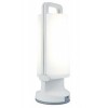 CLAVORUM 1,2W, IP54, Solar Venkovní stolní lampa, těleso plast bílá, dif plast opál, LED 1,2W, 120lm, neutrální 4000K, stmívání STEP, Ra80, 230V, IP54, tř.3, rozměry d=102mm, h=281,5mm, napájení solární panel, USB. náhled 1