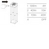 SOLAR POLE 1W Sloupkové, venkovní svítidlo se solárním panelem, materiál plast černá, difuzor plast opál, LED 1W, 100lm, teplá 3000K,Ra80, napájení solární panel, baterie, výdrž svícení 4h, IP44, 450x120x120mm náhled 2