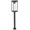 FAMILIS FL 1x2W, PIR Sloupkové solární svítidlo, PIR senzor, záběr 120°, dosah 10m, hliník, černá mat, krycí sklo čiré, pro žárovku 1x2W, stmív STEP, P44, tř.3, 120x120mm, h=760mm, bodec do záhonu náhled 1