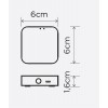 GW TUYA, WiFi, Bluetooth Brána, gateway, bridge pro smart systém Tuya, WiFi 2.4GHz, Bluetooth, pro komunikaci čidel a spotřebičů a Google Assistant, Alexa, napájení microUSB, IP20, rozměry 60x60x16mm. náhled 3