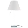 COSTANZIA-LED Stolní lampa, základna kov, povrch chrom lesk, stínítko plast bílá, pro žárovku 1x6W, E14, 230V, IP20, tř.2. rozměry d=260mm h=510mm, vč.sv.zdr. náhled 1