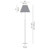 COSTANZA-D13T Stojací lampa, základna hliník, povrch lak černá lesk, pro žárovku 1x140W, E27, 230V, stmív, IP20, tř.2. teleskopická stojka h=1200mm-1600mm, pouze základna, stínítko dodáváno samostatně náhled 6