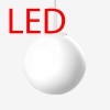 POLARIS ZKS LED Závěsné svítidlo, základna kov, povrch bílá, difuzor triplex sklo opál, LED 4,9W, neutrální 4000K, 740lm, 230V, IP20, tř.1, rozměry d=200mm, vč ocelového lanka l=2000mm lze zkrátit náhled 2