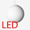 POLARIS ZL LED Závěsné svítidlo, základna kov, povrch bílá, difuzor triplex sklo opál, LED 34,4W, 5250lm, neutrální 4000K, 230V, IP20, tř.1, d=400mm, vč lanka l=2000mm lze zkrátit náhled 2