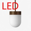 RETRO LED Závěsné svítidlo, základna hliník, povrch černá, difuzor sklo triplex opál, LED 7,9W, 1020lm, neutrální 4000K, 230V, IP40, tř.1, rozměry d=190mm, h=250mm, vč závěsu l=1000mm náhled 2
