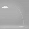 MR.MAGOO stojací LED Stojací lampa, základna kov, povrch bílá, difuzor nepravidelný kruh plast opál, LED 23W, teplá 3000K, Ra90, 230V, IP20, difuzor d=520mm, h=1985mm, vyložení ramene 1844mm náhled 3