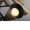 IGNIS HL 10x50W, GU10 Závěsné svítidlo, těleso kov, povrch černá a mosaz, pro žárovku 10x50W, GU10, 230V, IP20, tř. 1, rozměry d=690mm, h=220mm, vč závěs tyče l=856mm. náhled 2