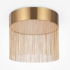PEDE PL 18W Stropní svítidlo, základna kov, povrch zlatá, kovové zlaté ověsy, LED 18W, 750lm, teplá 3000K, 230V, IP20, rozměry d=350mm, h=300mm. náhled 1