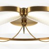 DELIVE PL 45W Stropní svítidlo, základna kov, povrch mosaz, difuzor plast opál, LED 45W, 2700lm, teplá 3000K, Ra80, 230V, IP20, rozměry d=600mm, h=180mm. náhled 2