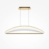 DELIVE HL 33W Závěsné svítidlo, lustr, základna kov, povrch mosaz, difuzor plast opál, LED 33W, 2040lm, teplá 3000K, Ra80, 230V, IP20, rozměry 1030x210mm, vč závěs lanka l=3250mm, lze zkrátit. náhled 1