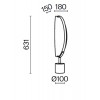 DELIVE TL 16W Stolní lampa, těleso kov, povrch mosaz, difuzor plast opál, LED 16W, 870lm, teplá 3000K, stmívatelná, 230V, IP20, tř.2, rozměry h=631mm. náhled 4
