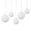 INFERO HL II 5x40W, E14 Závěsné svítidlo, základna kov, povrch bílá, difuzor sklo opál, pro žárovku 5x40W, E14, 230V, IP20, tř.1, rozměry 1050mm, vč závěs kabelu l=1100mm, lze zkrátit. náhled 3