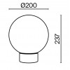 INFERO TL 1x40W, E14 Stolní lampa, základna kov, povrch zlatá, difuzor sklo opál, pro žárovku 1x40W, E14, 230V, IP20, tř.1, rozměry d=200mm, h=237mm. náhled 3
