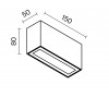 STUK PL 10W IP54 Stropní přisazené venkovní svítidlo, těleso kov, povrch černá grafit, krycí sklo čiré, LED 10W, 700lm, teplá 3000K, 230V, IP54, Ra80, tř.1, rozměry 150x80x50mm. náhled 3