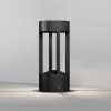 VIKY WL 9W IP65 Nástěnné venkovní svítidlo, těleso kov, povrch černá grafit, LED 9W, 450lm, teplá 3000K, Ra80, 230V, IP65, tř.1, rozměry d=90mm, h=200mm. náhled 1
