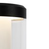 LOVY WL 8W IP54 Nástěnné venkovní svítidlo, těleso kov, povrch černá, difuzor plast opál, krycí plast čirý, LED 8W, 450lm, neutrální 4000K, Ra80, 230V, IP54, tř.1, rozměry d=90mm, h=240mm. náhled 3
