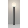 ALDA FL 1x60W E27 Sloupkové venkovní svítidlo, těleso kov, povrch šedá, difuzor plast opál, pro žárovku 1x60W, E27, 230V, IP54, rozměry d=200mm, h=800mm. náhled 2