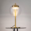 PENYM TL 8W Stolní lampa, základna kov, povrch mosaz, stínítko sklo čiré, LED 8W, 100lm, teplá 3000K, Ra80, 230V, IP20, tř.2, rozměry d=200mm, h=377mm. náhled 3