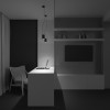 BOHUT HL 35W Závěsné svítidlo, těleso kov, povrch bílá, LED 33W, 2730lm, teplá 3000K, 230V, IP20, tř.1, rozměry d=105mm, h=170mm, vč závěs lanka l=1200mm, lze zkrátit. náhled 7