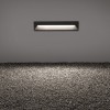 LOGIC W L Vestavné svítidlo do stěny, těleso hliník, povrch šedostříbrná, LED 10W, teplá 3000K, 1270lm, Ra80, 230V, IP65, tř.1, 310x65x70mm, mont box SAMOST, svítí dolů náhled 3