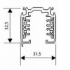 3F NAPÁJECÍ LIŠTA PULSE DALI NORDIC ALUMINIUM PŘIS Přisazená/závěsná, třífázová, napájecí lišta, těleso hliník, povrch šedá RAL7040, 3x400V, 3x16A, + sběrnice DALI 50V/1A, IP20, l=3000mm, 31,5x32,5mm, NORDIC ALUMINIUM náhled 1